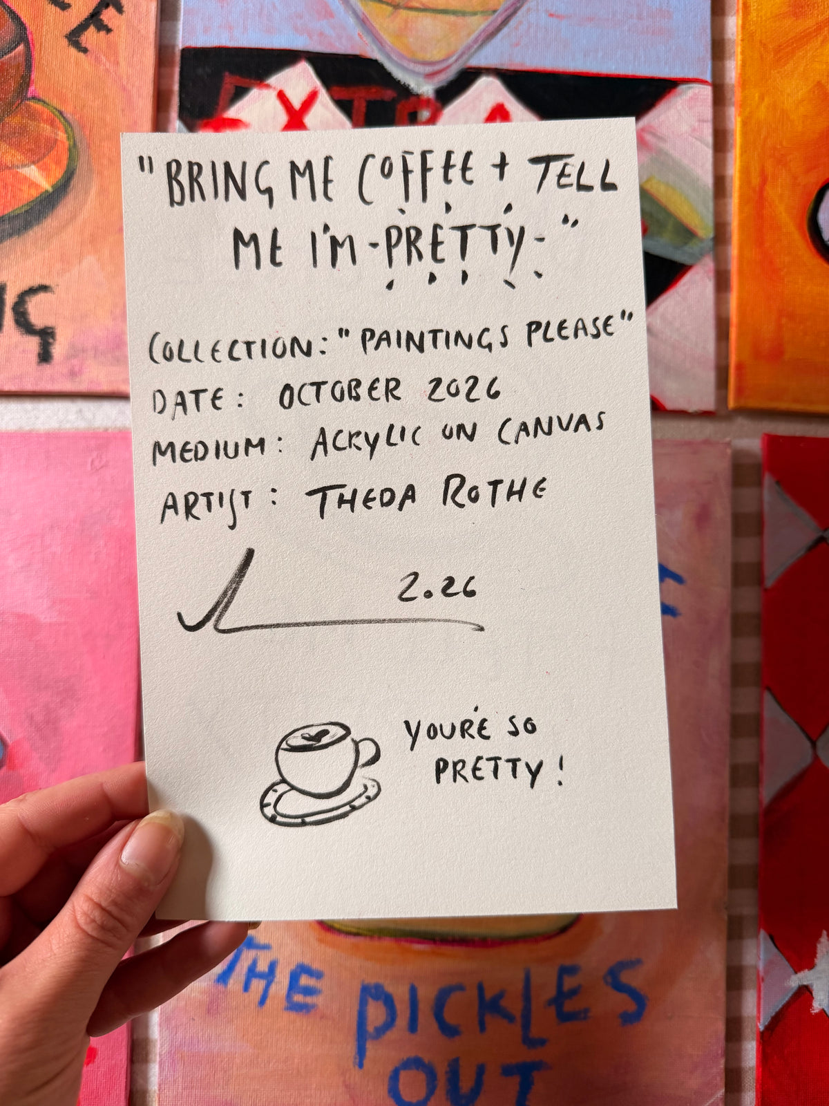Bring me coffee + tell me I’m pretty