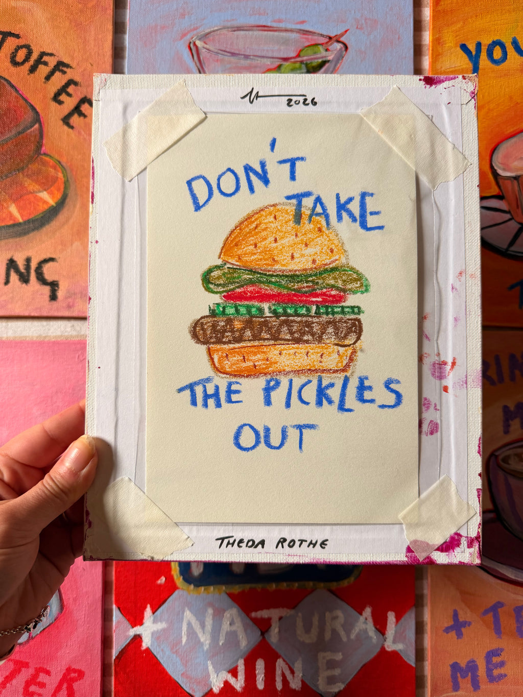 “Don’t Take The Pickles Out” Original Painting