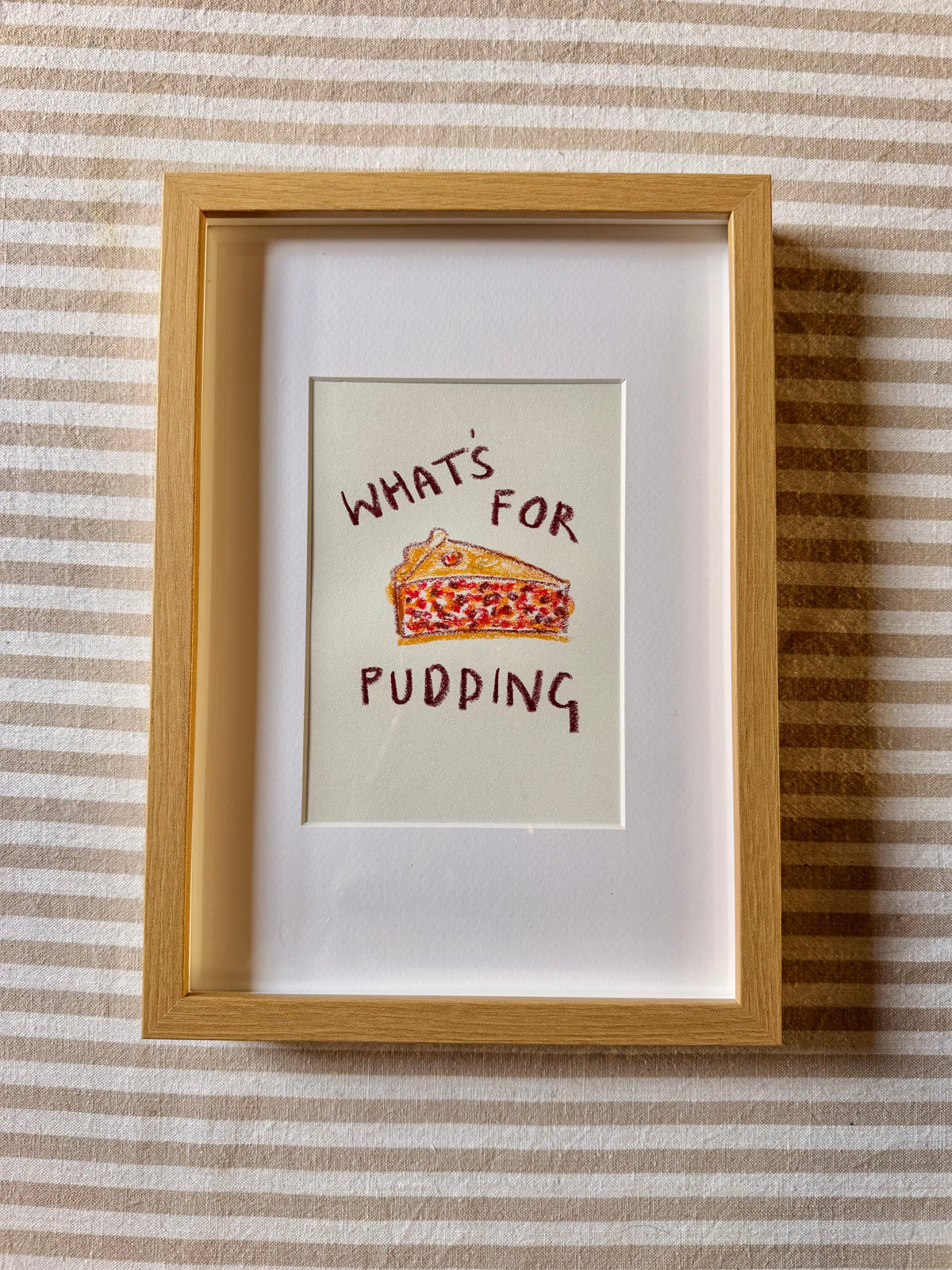 What’s for pudding