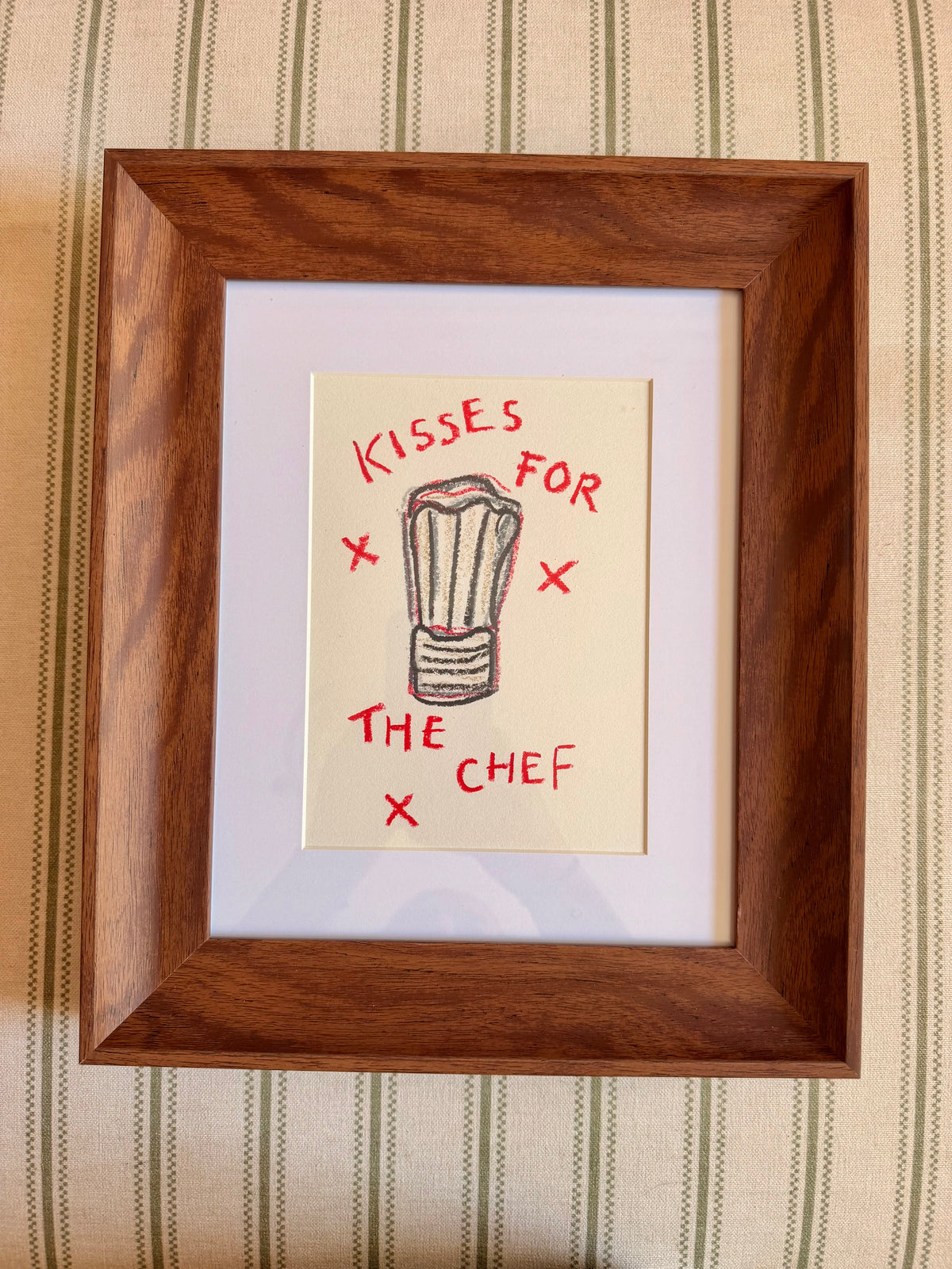 Kisses for the chef