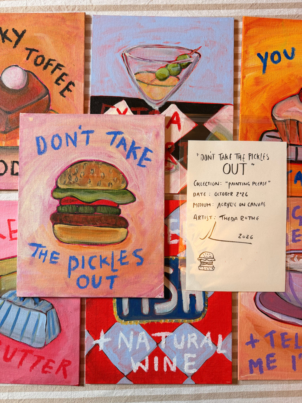 “Don’t Take The Pickles Out” Original Painting
