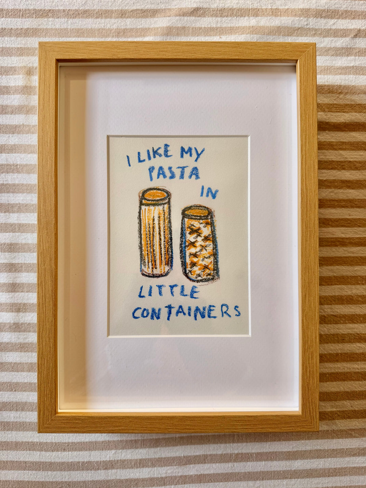 I like my pasta in little containers