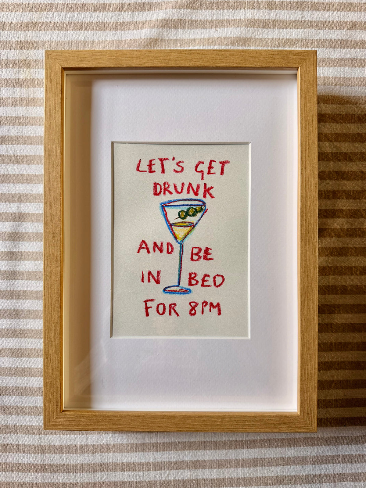 Let’s get drunk and be in bed for 8pm