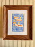 “you make me sparkle”
