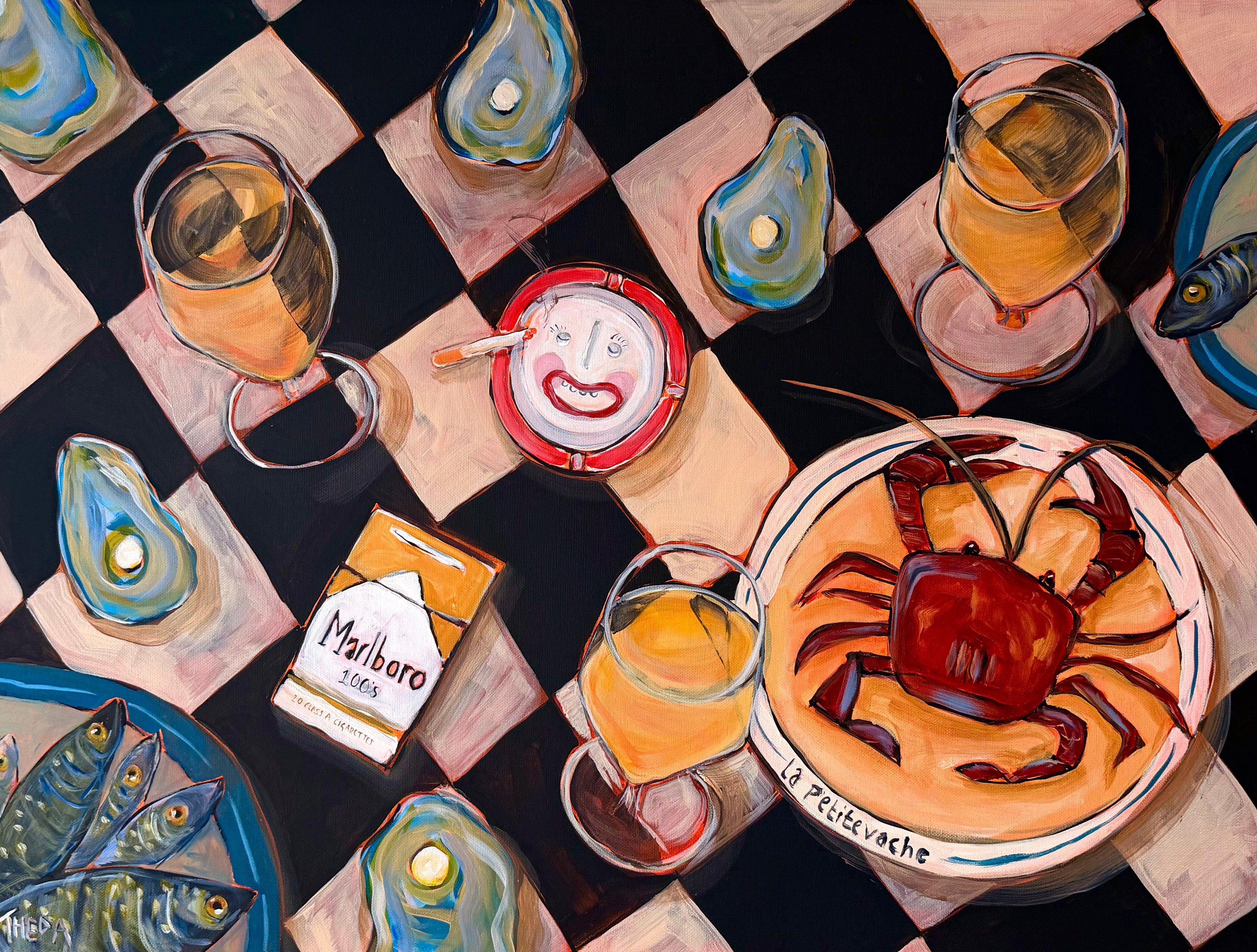 Fish Supper Print A3 Signed