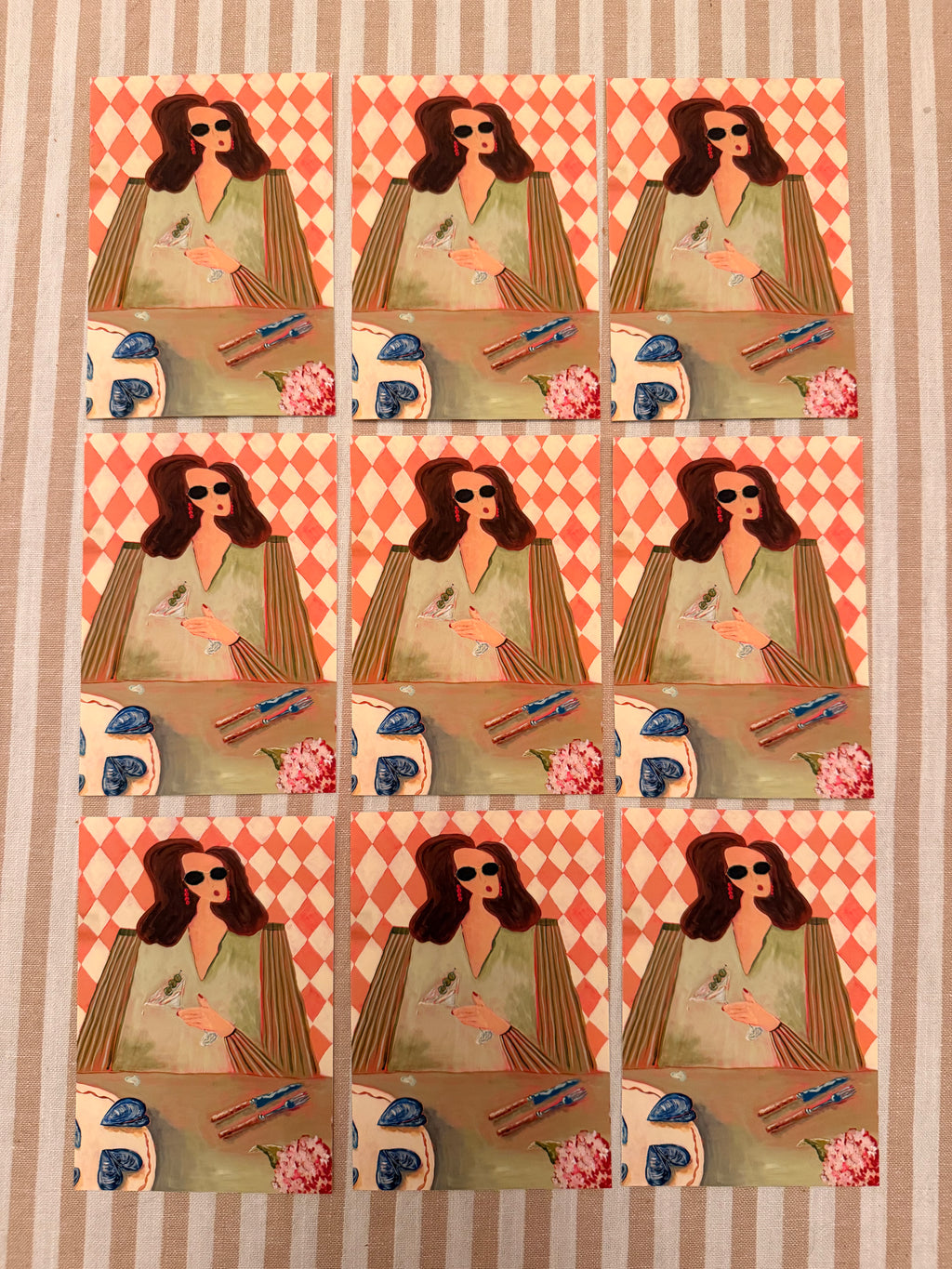 A6 Mini Prints - Tipsy Martini