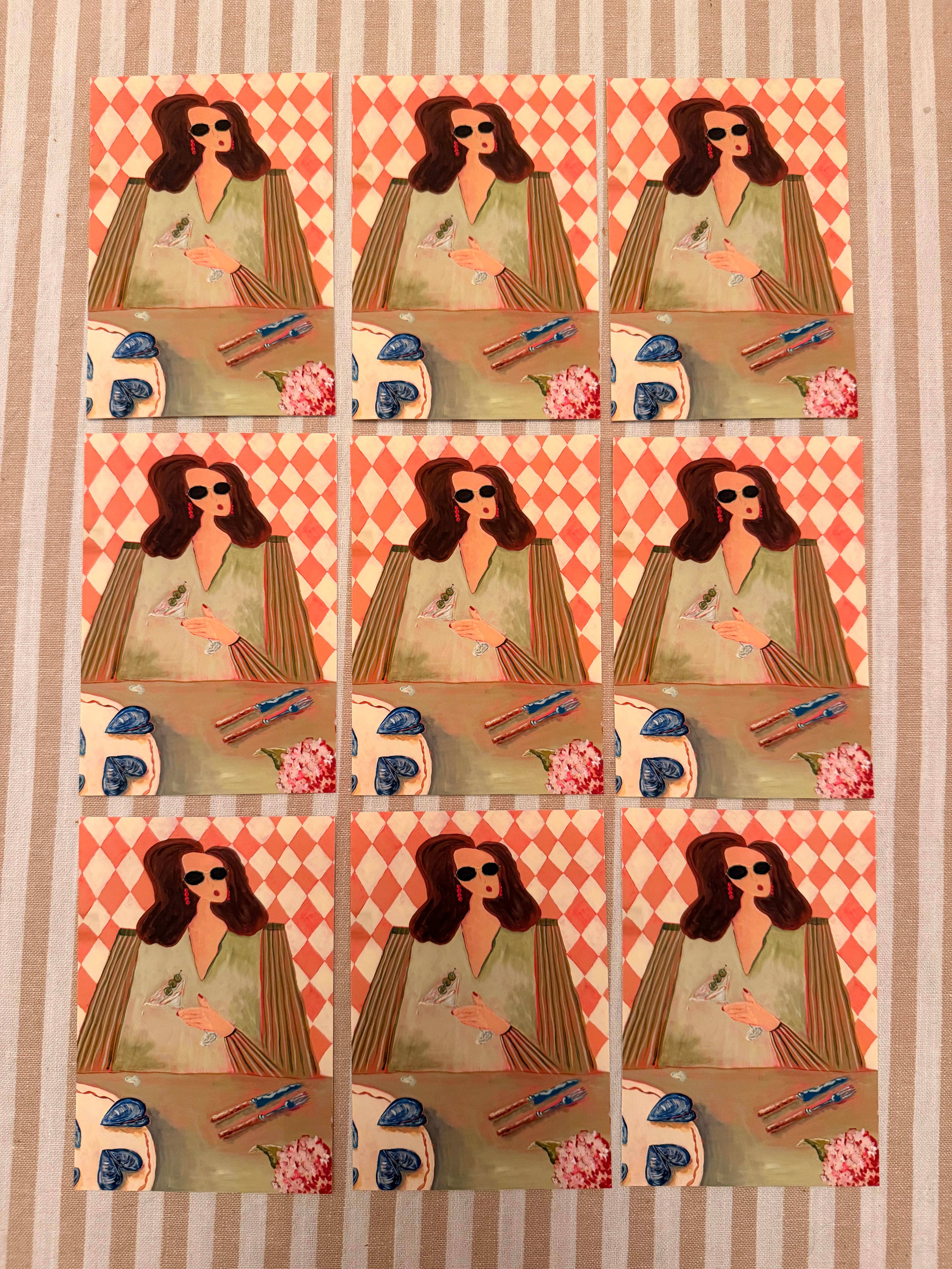 A6 Mini Prints - Tipsy Martini